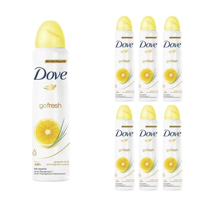 Dove Ap Grapefruit & Lemongrass 250Ml X 6 - Image 1