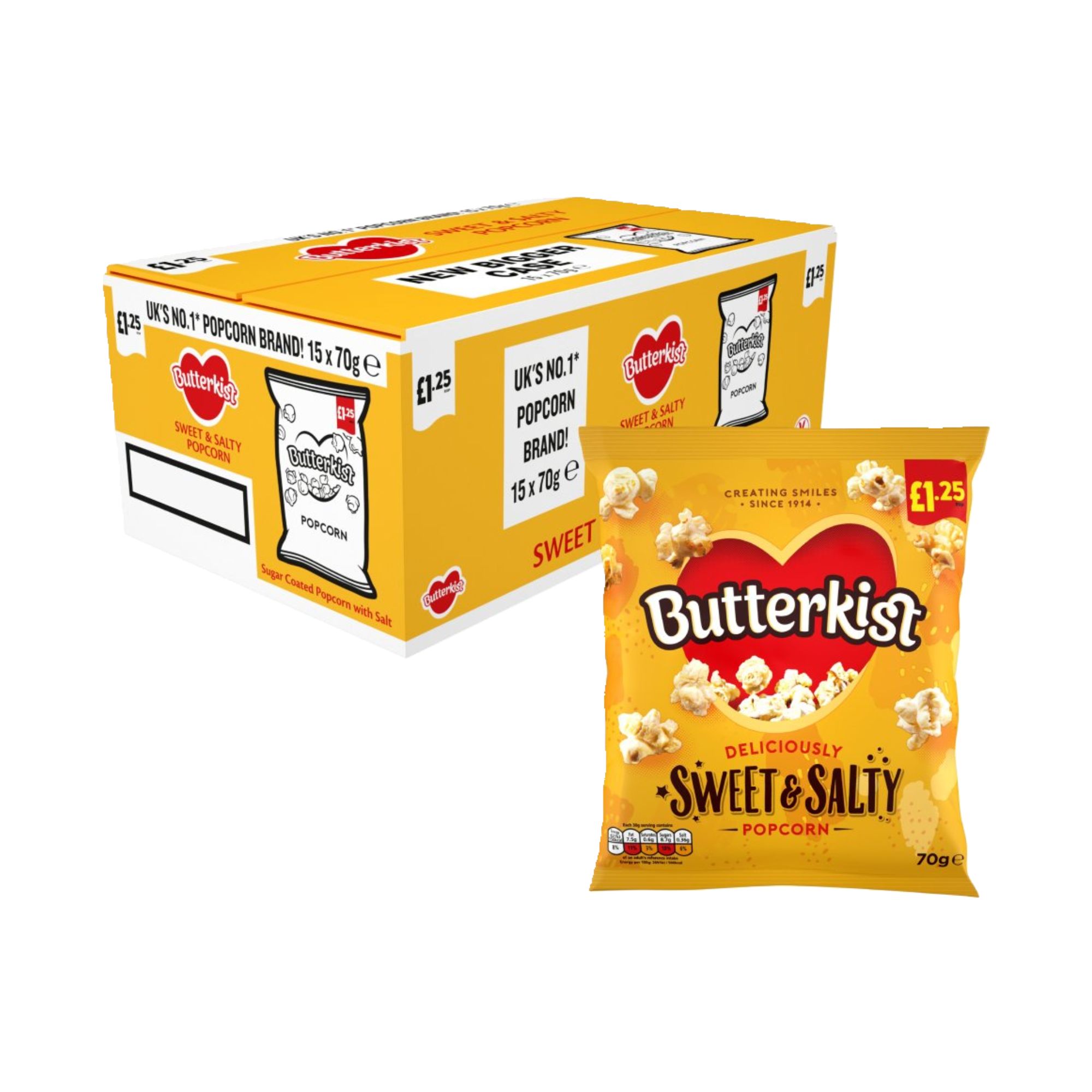 1-5.jpg Butterkist Sweet & Salt 70G x 15 - Image 1