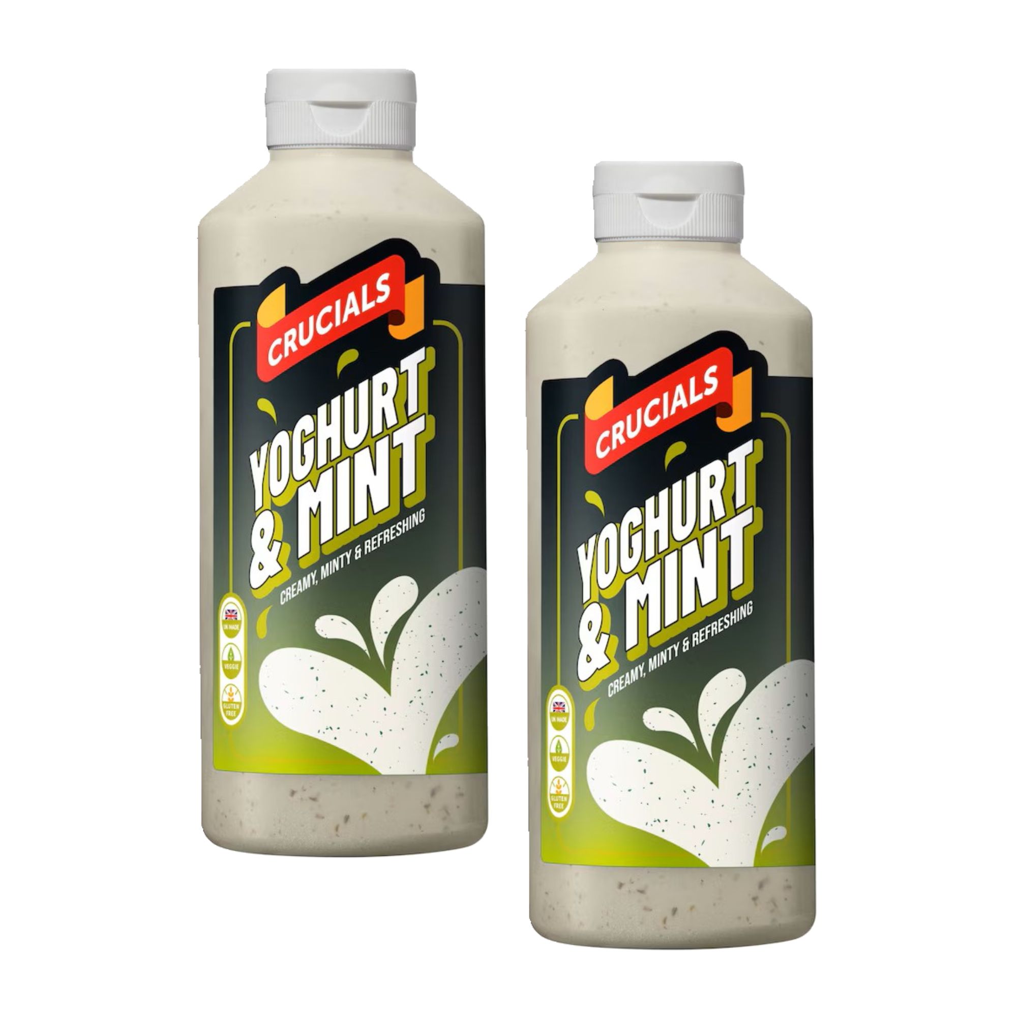 1-8.jpg Crucials Yoghurt & Mint Sauce 500ml x 2 - Image 1