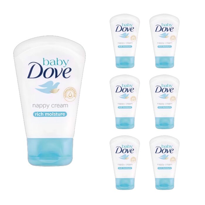 Dove Baby Nappy Cream With Rich Moisture 6 x 45ml - Image 1