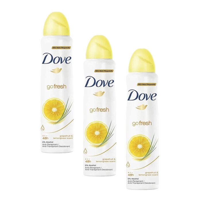 Dove Ap Grape & Lemongrass 250Ml X 3 - Image 1