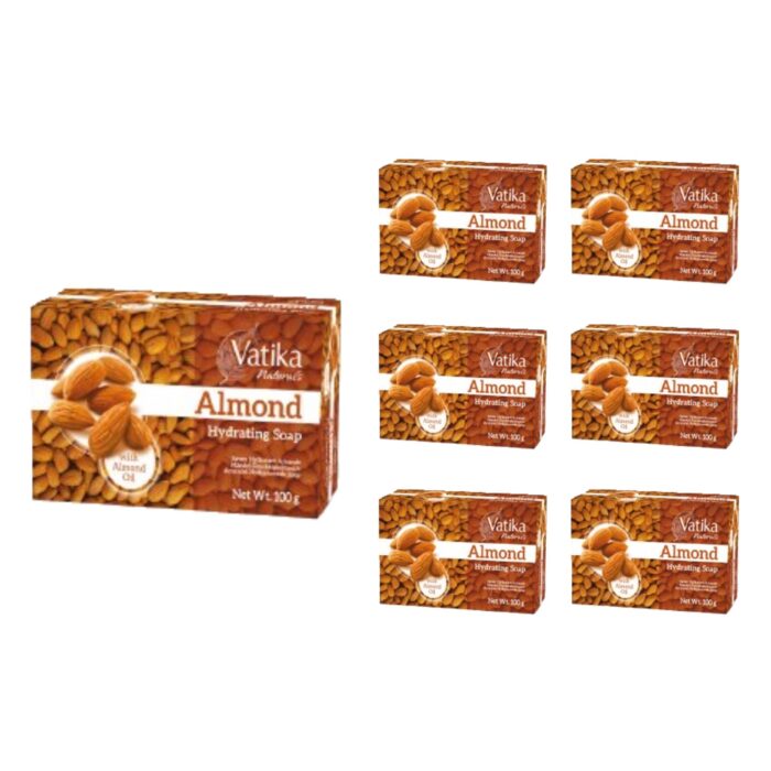 Dabur Vatika Almonds Soap 100G X 6 - Image 1
