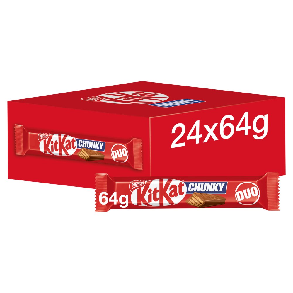 443156.jpg KitKat Chunky Duo Milk Chocolate Bar 64g x 24 - Image 1