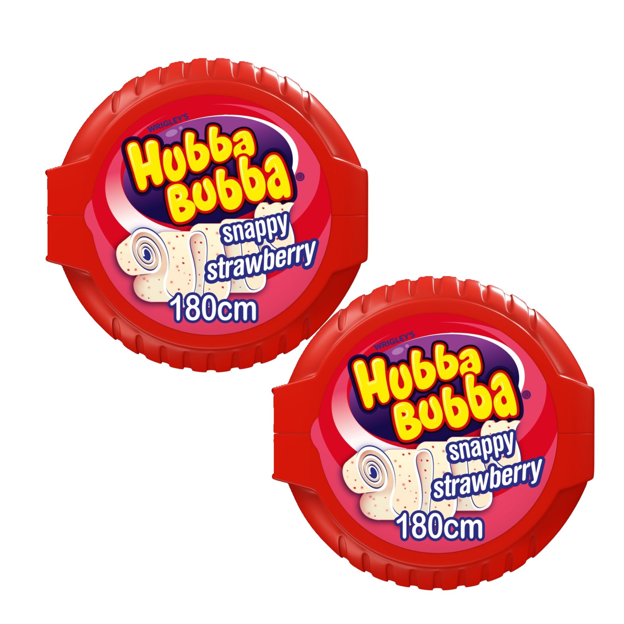 573137-2.jpg Hubba Bubba Strawberry Tape 1 x 2 - Image 1