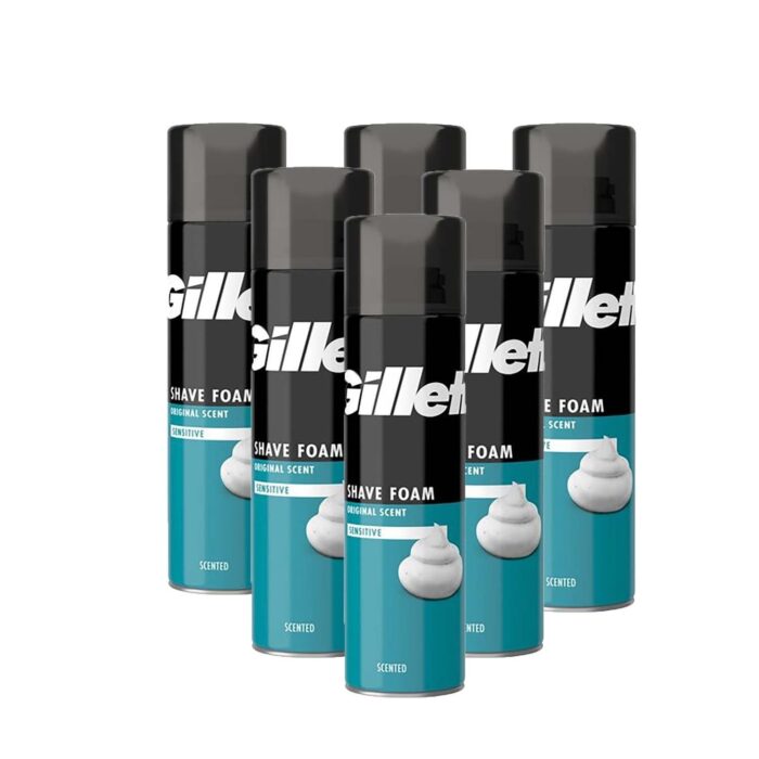 Gillette Foam Sensitive 200Ml X 6 - Image 1