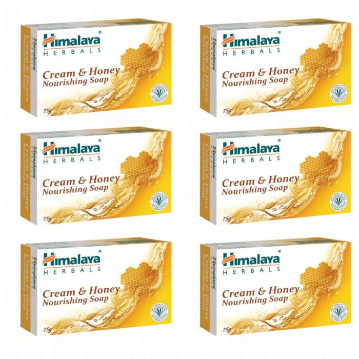 Himalaya Cream & Honey Nourishing Soap 75G X 6 - Image 1