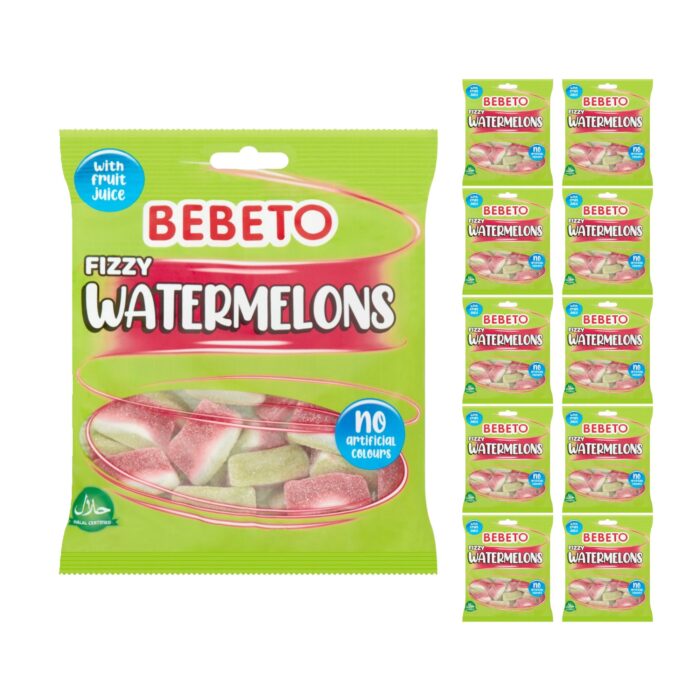 Bebeto Fizzy Watermelons 150g x 10 - Image 1
