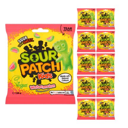 Sour Patch Kids Watermelon Flavour Sweets 130g x 10