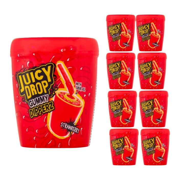 Juicy Drop Gummy Dipperz 96g x 8 - Image 1