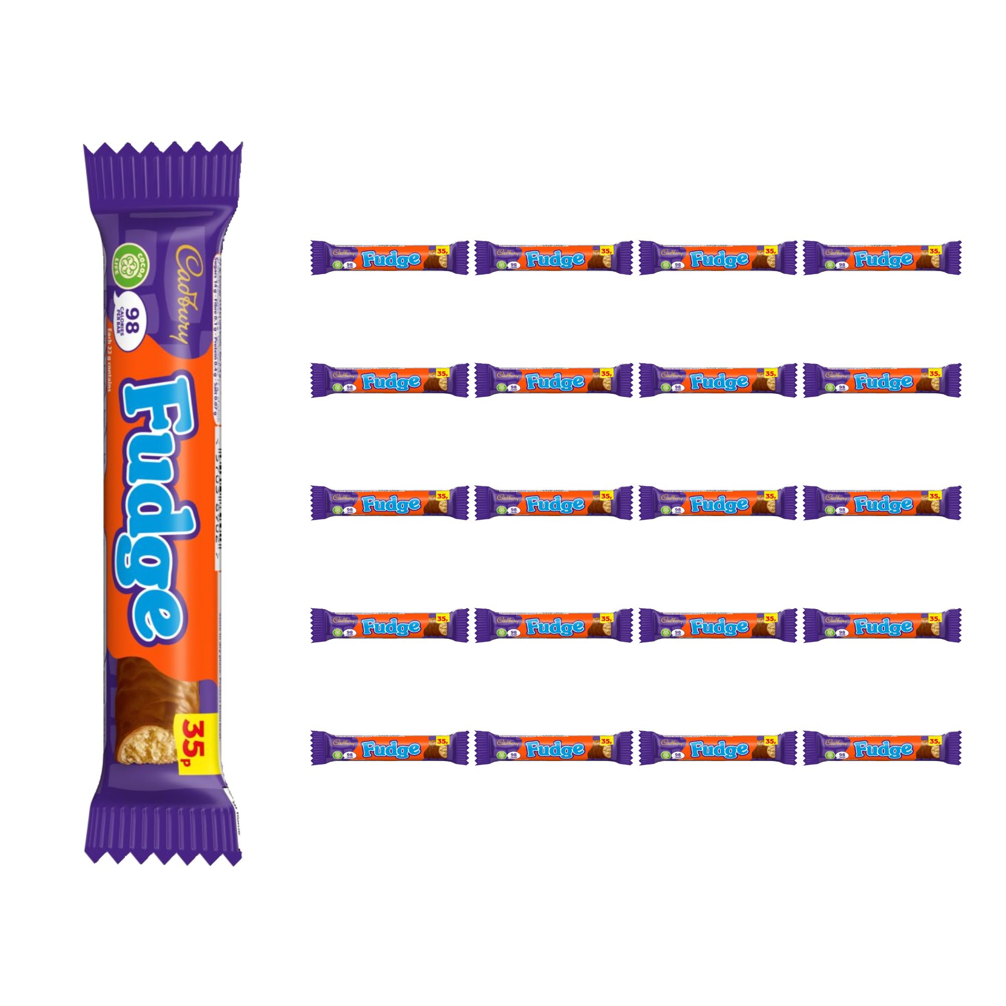 82411520.jpg Cadbury Fudge 30p 22g x 20 - Image 1
