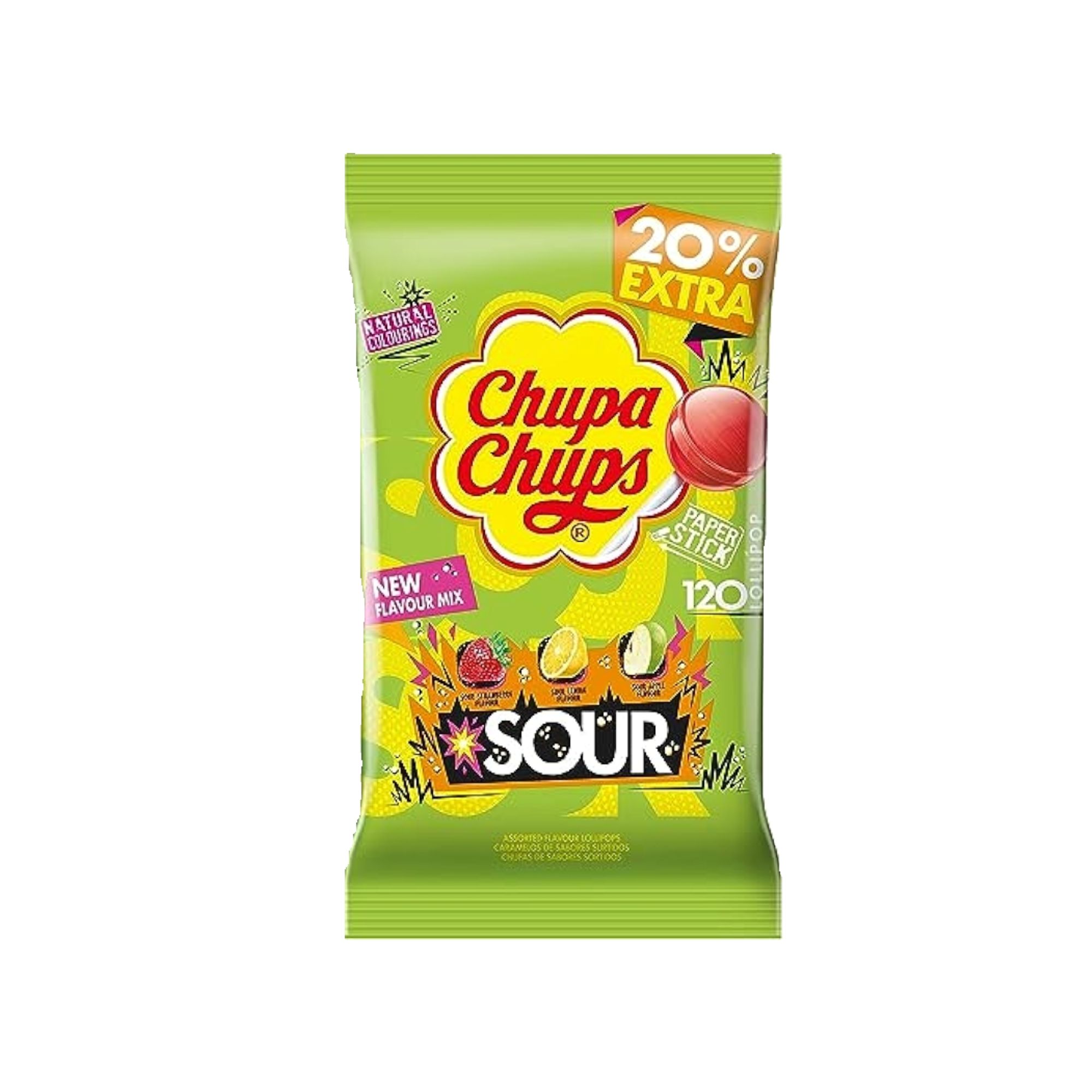 824329-1.jpg Chupa Chups Sour Refill Bag 120'S x 1 - Image 1