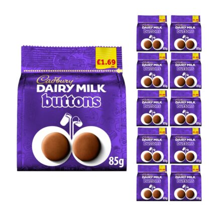 Cadbury Dairy Milk Buttons Chocolate Bag 85g x 10