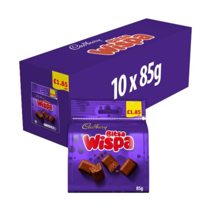 Cadbury Bitsa Wispa Chocolate Bag 85g x 10