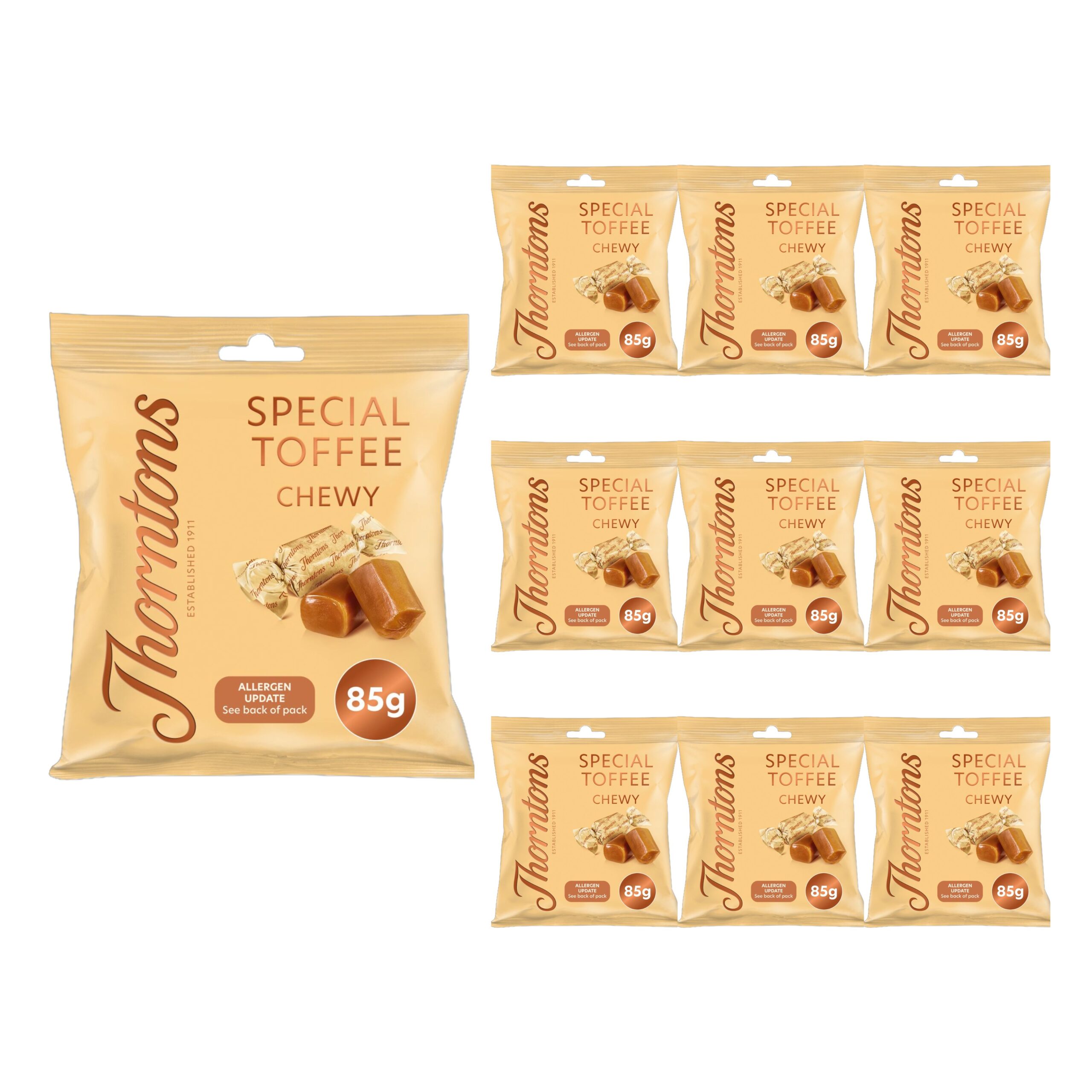 829088 Thorntons Toffee 9 x 85g - Image 1