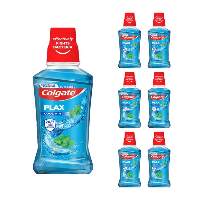 Colgate Plax Cool Mint Mouthwash 250Ml X 6 - Image 1