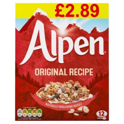 Alpen Original PM £2.89 (6pack X 550 gms)