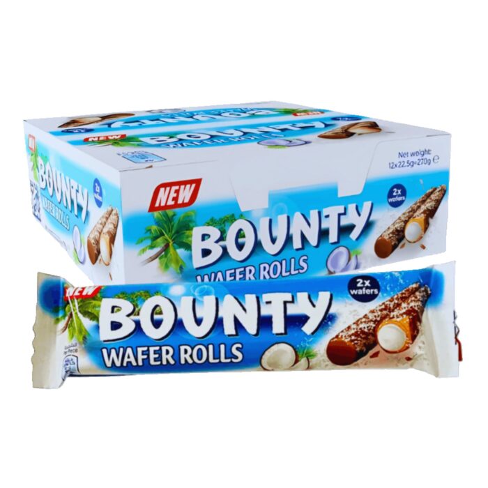 Bounty Wafer Rolls 22.5g x 12 - Image 1