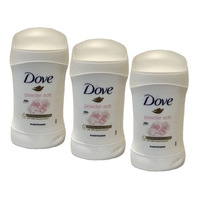Dove Ap Stick Powder Soft 40Ml X 3 - Image 1