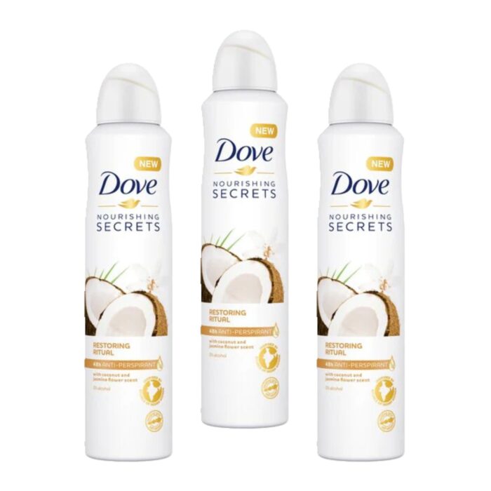 Dove Ap Coconut & Jasmine Flower 250Ml X 3 - Image 1