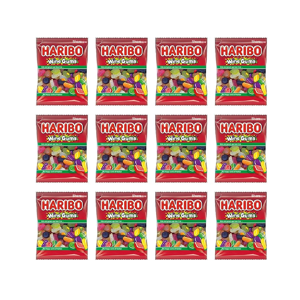 New Project (30) Haribo Wine Gum PM 140g x 12 - Image 1