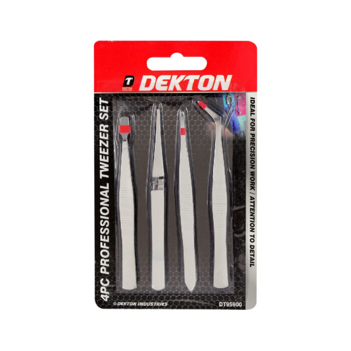 DEKTON 4 PIECE PROFESSIONAL TWEEZER - Image 1