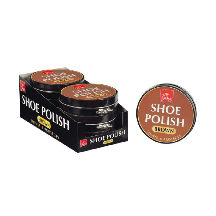 JUMP BROWN SHOE POLISH TIN 80G CDU - Image 1