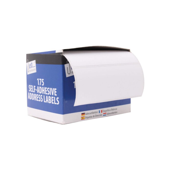 JUST STATIONERY SELF-ADHESIVE ADDRESS LABELS 175 PACK - Image 1