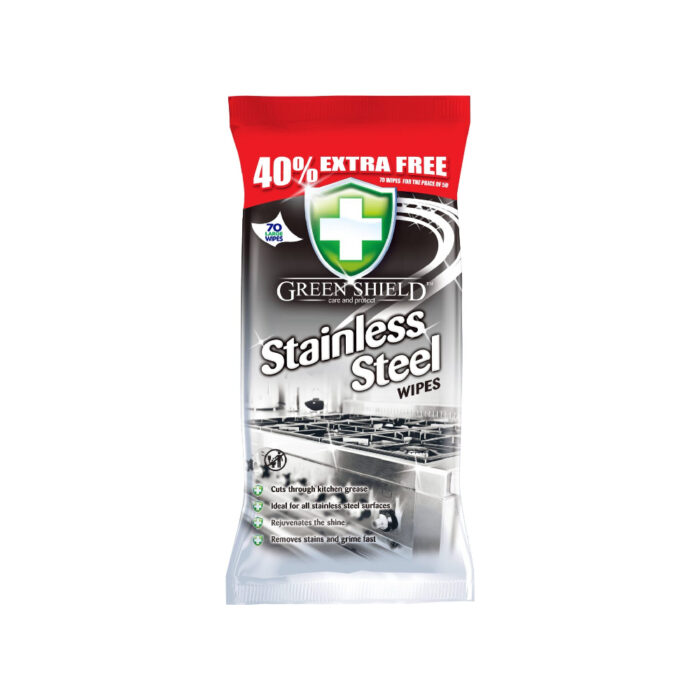 GREENSHIELD STAINLESS STEEL WIPES 70 SHEETS - Image 1
