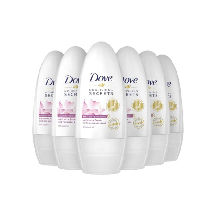 Dove Ro Nourishing Seacret With Lotus Flowers & Rice Water Sent 50Ml X 6 - Image 1