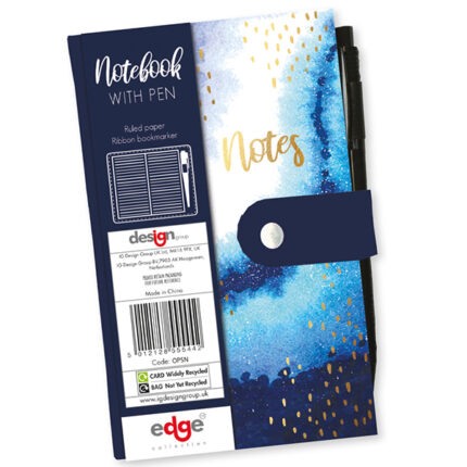 OPULENT GEO SLIM NOTEBOOK WITH PEN