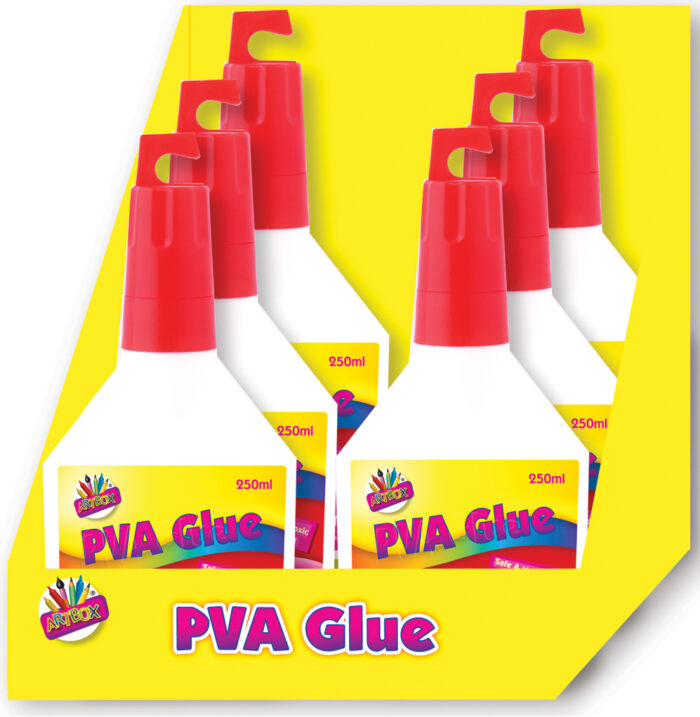 ARTBOX WHITE PVA GLUE 250ML CDU - Image 1