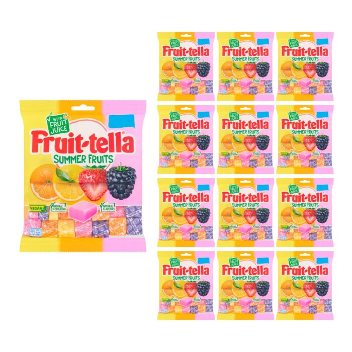 Fruit-tella Summer Fruits 135G x 12 - Image 1