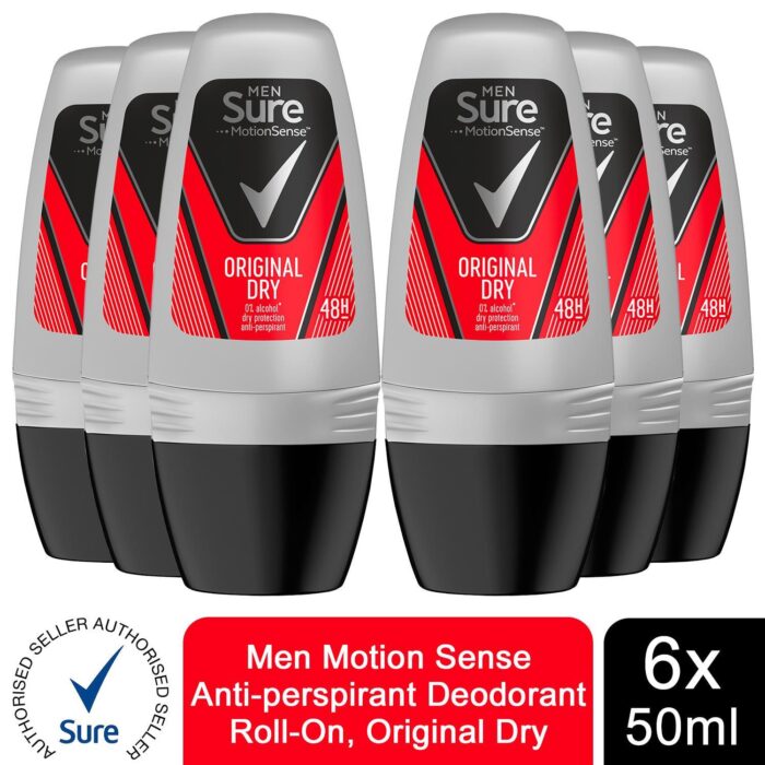 Sure Rollon Original For Men 50Ml X 6 - Image 1