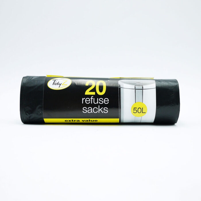 TIDYZ 20 EXTRA STRONG REFUSE SACKS 50L - Image 1