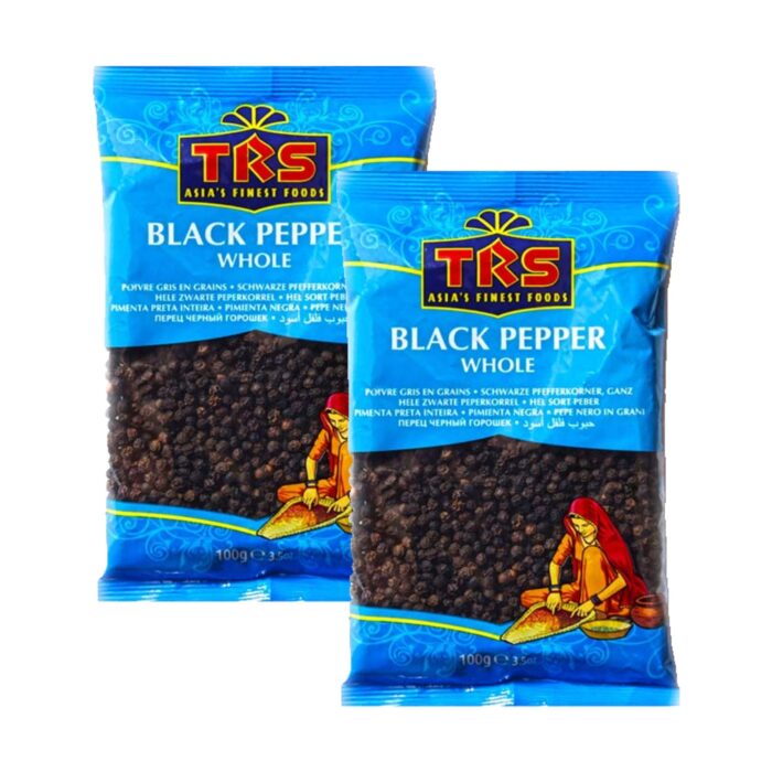 Trs Black Pepper Whole 2 x 100g - Image 1