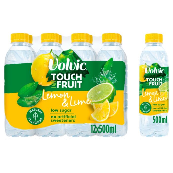 Volvic Touch of Lemon & Lime 500ml x 12 - Image 1