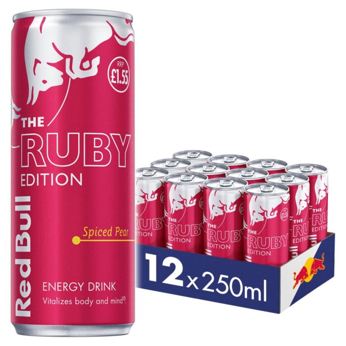 Red Bull Energy Drink Ruby Edition Spiced Pear 250ml x 12 - Image 1
