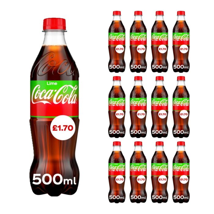 Coca-Cola Lime 500ml x 12 - Image 1