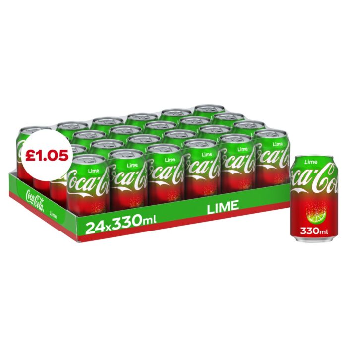 Coca-Cola Lime 330ml x 24 - Image 1