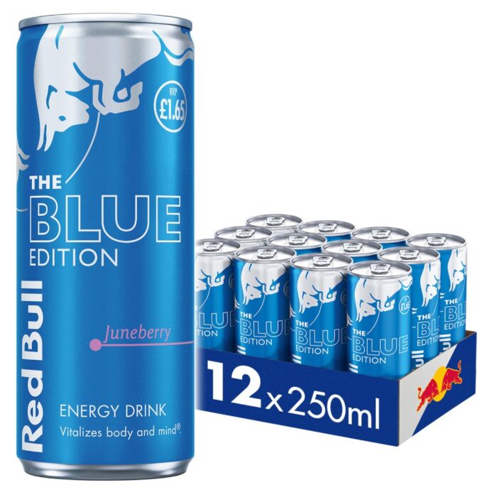 Red Bull Energy Drink Blue Edition 250ml x 12 - Image 1