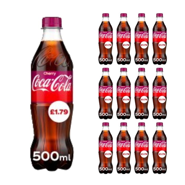 Coca-Cola Cherry 500ml x 12 - Image 1