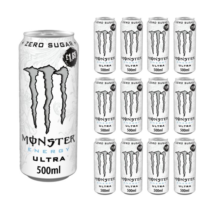Monster Energy Drink Ultra Zero Sugar 500ml x 12 - Image 1