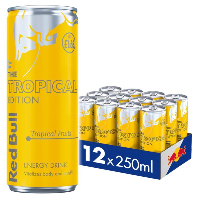 Red Bull Energy Drink Tropical Edition 250ml x 12 - Image 1