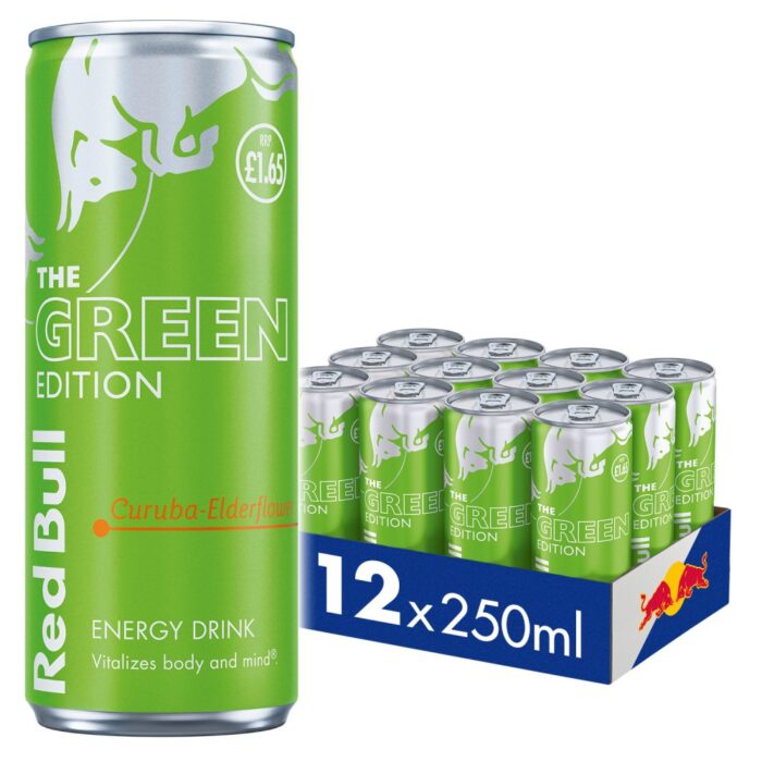 Red Bull Energy Drink Green Edition 250ml x 12 - Image 1
