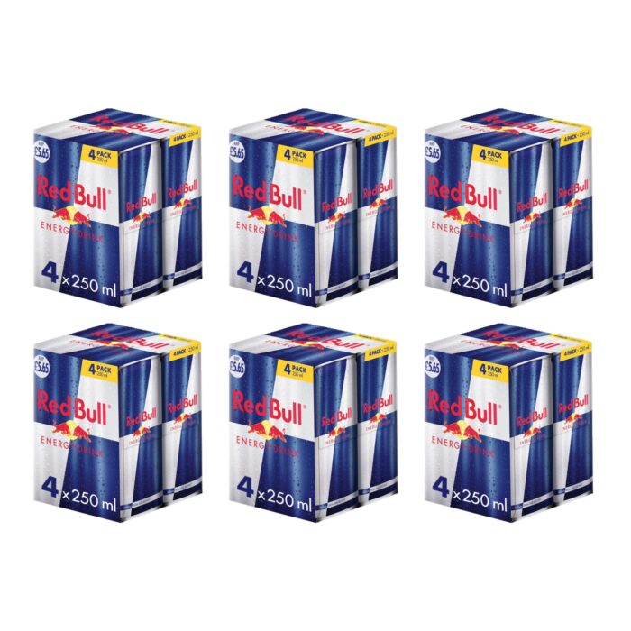 Red Bull Energy Drink 250ml x 4 x 6 - Image 1