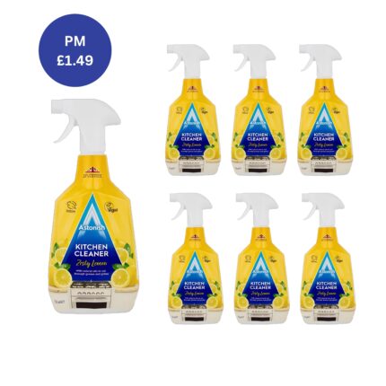 Astonish Kitchen Cleaner Zesty Lemon 6 x 750ml