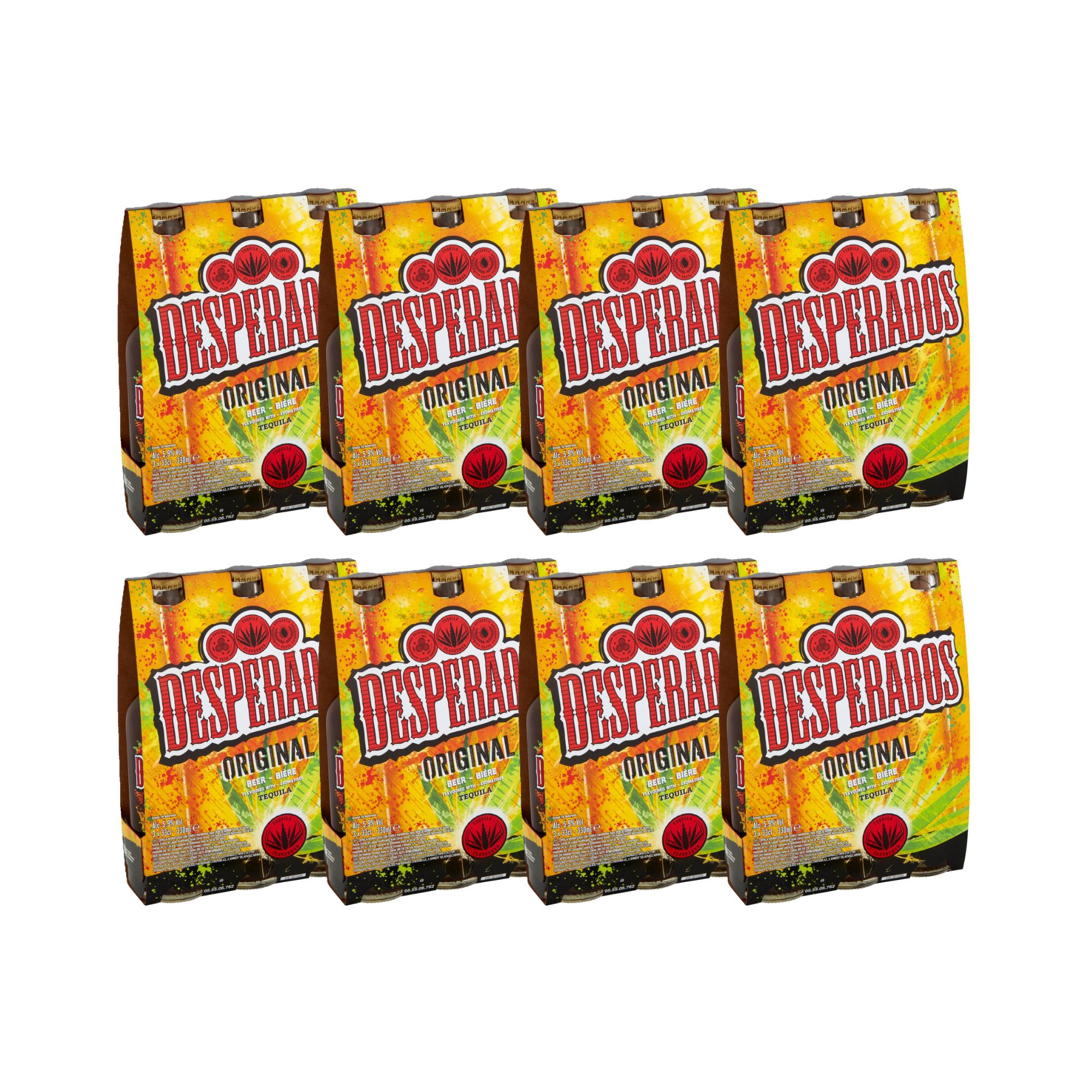12665-1.jpg Desperados Tequila Flavoured Lager Beer Bottle 3 x 330ml - Image 1