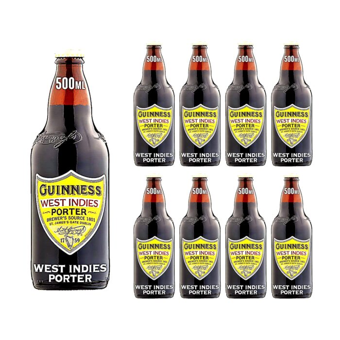 Guinness West Indies Porter Beer 6% Bottle 8 x 500ml - Image 1