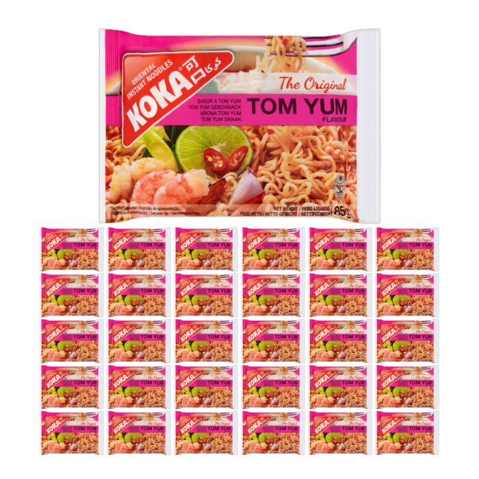 Koka Tom Yum Flavour Noodles 85g x 30 - Image 1