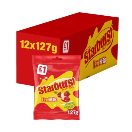 Starburst Fave Reds 127g x 12( Best Before June 2025)